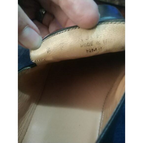 Bally Soft Italy Black Leather Slip-On Plain Toe Loafers Mens 8 - Picture 12 of 12